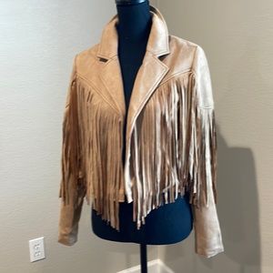 Tan Fringe Jacket